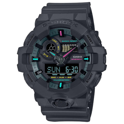 G-Shock Casio GA-700 Series Black Resin Watch 57.5mm
