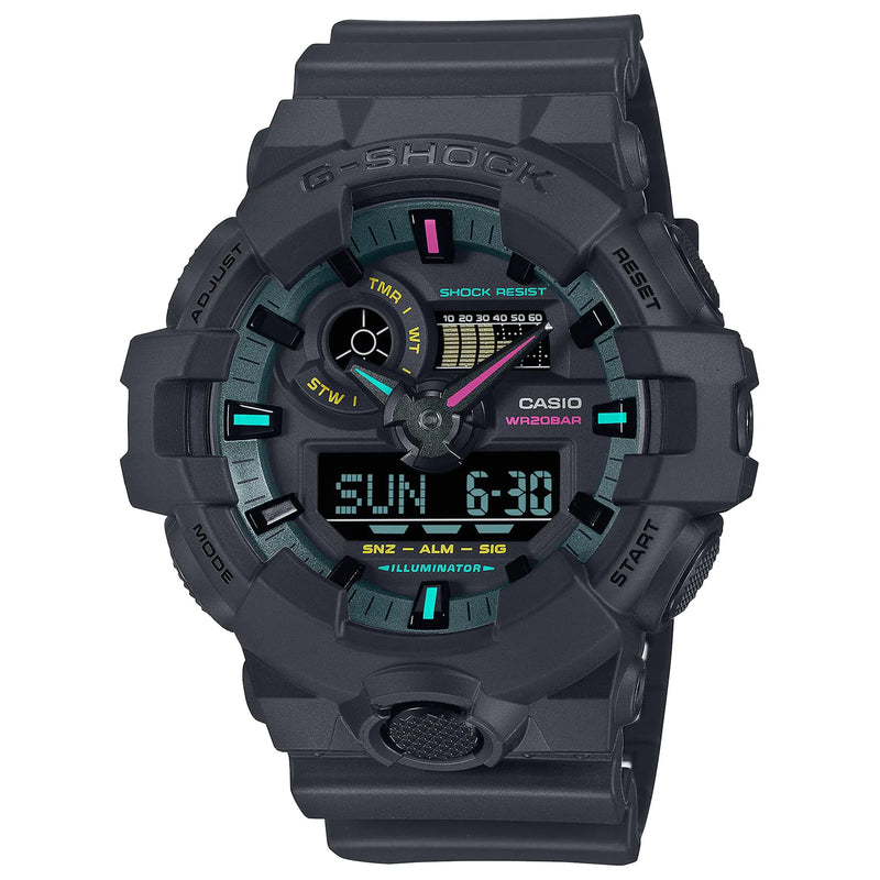 G-Shock Casio GA-700 Series Black Resin Watch 57.5mm