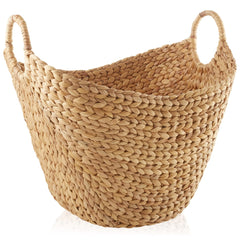 Casafield Large Woven Laundry Boat Basket with Handles