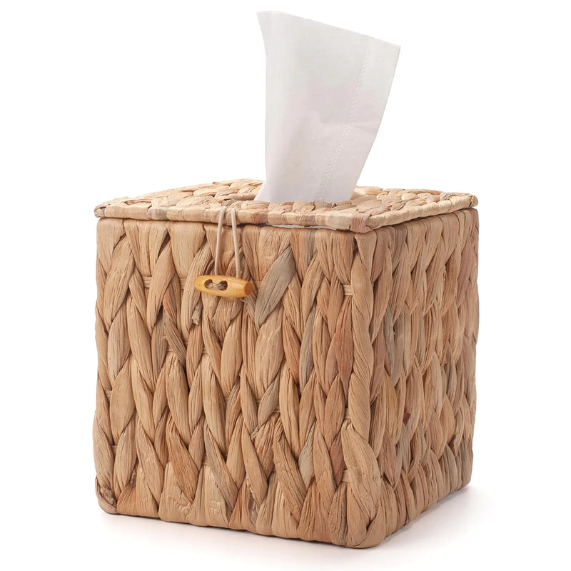 Handwoven Square Tissue Box Cover